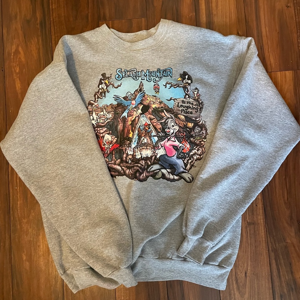 Splash Mountain Sweatshirt medium authentic rare